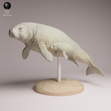 Anml-260406 Steller's sea cow and calf（ ステラーカイギュウ）