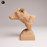 Anml-260408 Thylacine bust（フクロオオカミ）