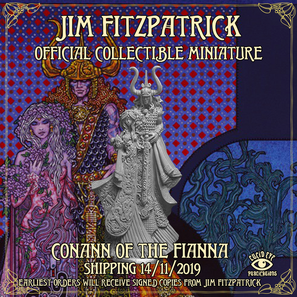 LE-JIMF5 Jim FitzPatrick Official Collectible Miniature - Conann of the Fianna