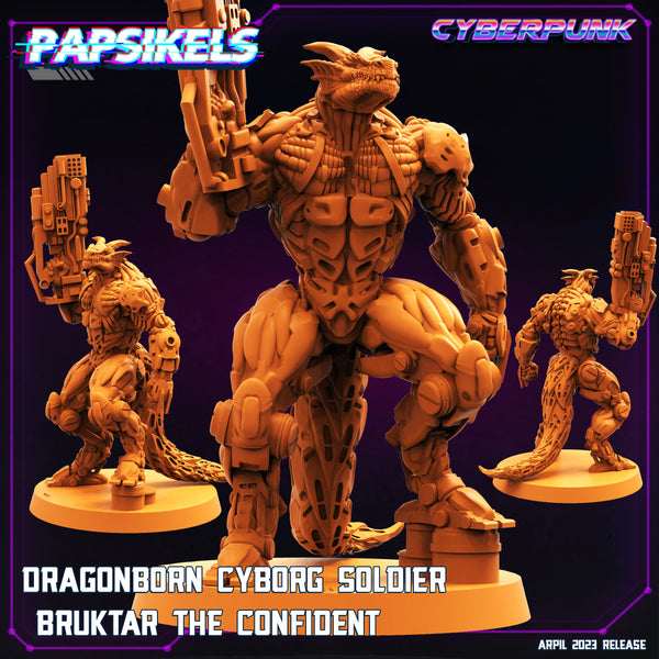 pap-2304c04 DRAGONBORN CYBORG SOLDIER BRUKTAR THE CONFIDENT