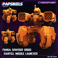 pap-2304c09 FKMSA SPAYDER DROID XIANTELL MISSILE LAUNCHER
