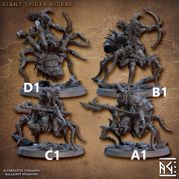 Spider Ridera ag-230208 Faldorn Spider Riders – サベージランドミニチュア