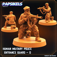 pap-2302s21 HUMAN MILITARY POLICE ENTRANCE GUARD D