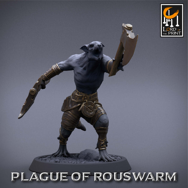 Lop-230309 Infantry Rat Barbarian Throw
