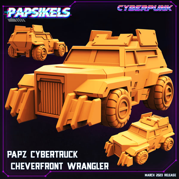 pap-2303c10 PAPZ CYBERTRUCK CHEVERFRONT WRANGLER