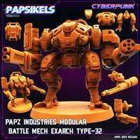 pap-2304c13 PAPZ INDUSTRIES MODULAR BATTLE MECH EXARCH TYPE 32