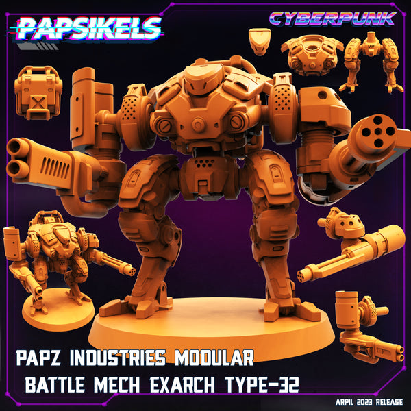 pap-2304c13 PAPZ INDUSTRIES MODULAR BATTLE MECH EXARCH TYPE 32