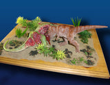 PD0022 草食恐竜の死体とTレックス
