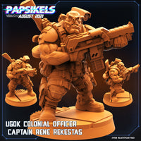 Pap-ws1401 UGOK COLONIAL OFFICER CAPTAIN RENE REKESTAS