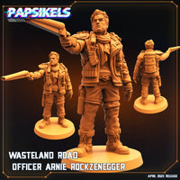 pap-2304s09 WASTELAND ROAD OFFICER ARNIE ROCKZENEGGER
