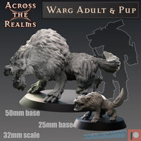 Acr-w13 Warg adult & pup