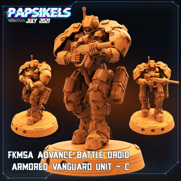 Pap-2107c03 fkmsa advance battle droid armored vanguard unit c