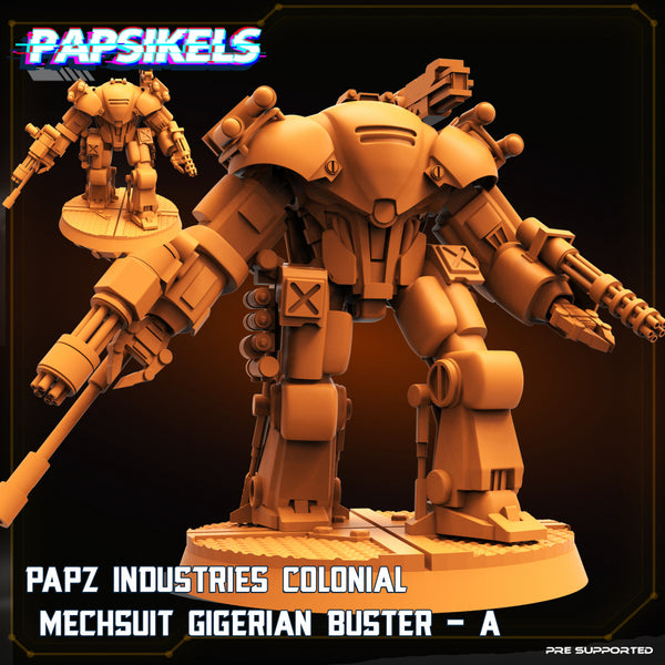 Pap-sp03 PAPZ INDUSTRIES COLONIAL MECHSUIT GIGERIAN BUSTER A