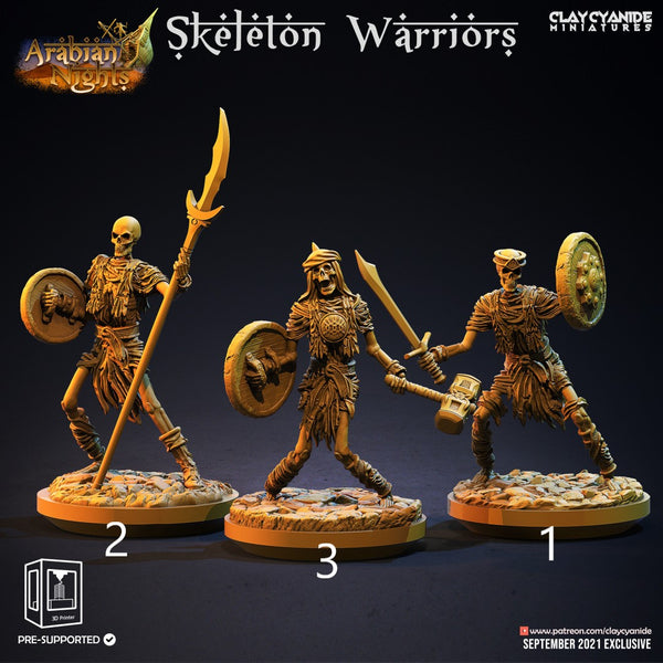 Ccm-e210914 Arabian Night  Skeleton Warriors
